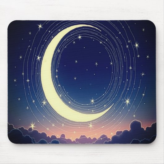 Moon Muismat - Magisch bureau accessoire (Voorkant)