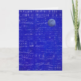 Moon Music Greeting Card Kaart