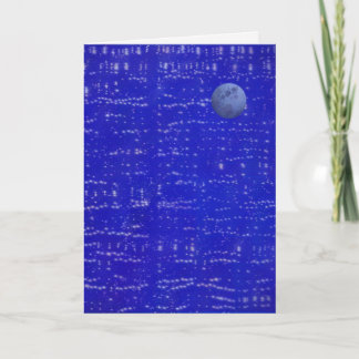 Moon Music Greeting Card Kaart