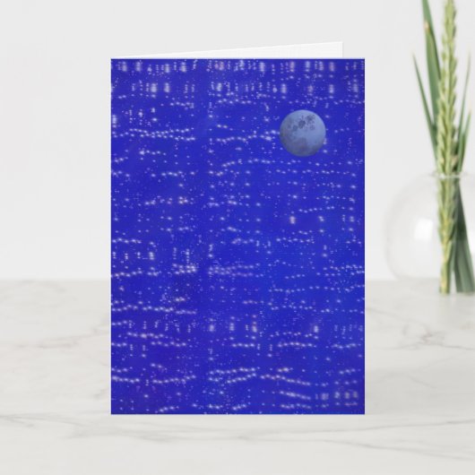 Moon Music Greeting Card Kaart (Voorkant)