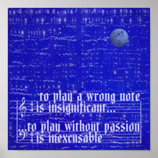 Moon Music Poster (Voorkant)