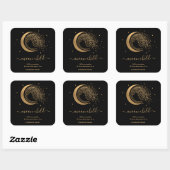 Moon Mystic Witchy Celestial Willow Tree Square St Vierkante Sticker (Vel)