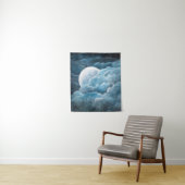 Moon, mysticus, moonlight, maan, magisch, hemelse, wandkleed (In situ)