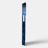 Moon Navy Blue Galaxy Sky Celestial Monogram Case-Mate iPhone Case (Achterkant / Rechts)