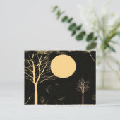 Moon Night Briefkaart (Staand voorkant)