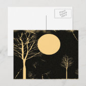 Moon Night Briefkaart (Voorkant / Achterkant)