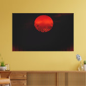Moon Night Canvas Afdruk (Insitu (Woonkamer))