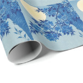 Moon Night Evening Tree Blue Moonlit Cadeaupapier (Rol Hoek)