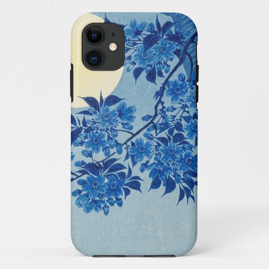 Moon Night Evening Tree Blue Moonlit Case-Mate iPhone Case (Achterkant)
