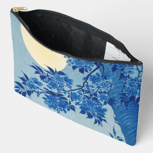 Moon Night Evening Tree Blue Moonlit Etui (Open)