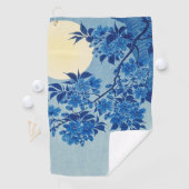 Moon Night Evening Tree Blue Moonlit Golfhanddoek (Insitu)