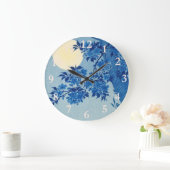 Moon Night Evening Tree Blue Moonlit Grote Klok (Huis)