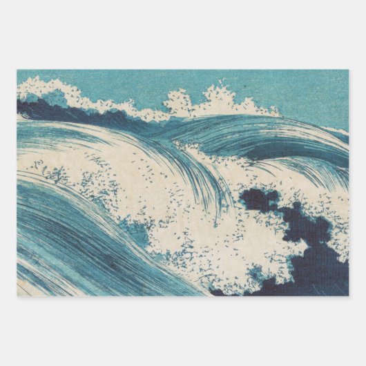 Moon Night Evening Tree Blue Moonlit Inpakpapier Vel (Voorkant 3)