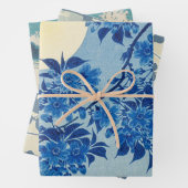 Moon Night Evening Tree Blue Moonlit Inpakpapier Vel (In situ)