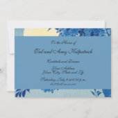 Moon Night Evening Tree Blue Moonlit Kaart (Achterkant)