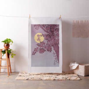 Moon Night Evening Tree Blue Moonlit Stof