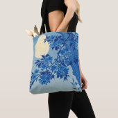 Moon Night Evening Tree Blue Moonlit Tote Bag (Dichtbij)