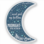 Moon Night Reader Sticker (Voorkant)