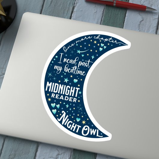 Moon Night Reader Sticker