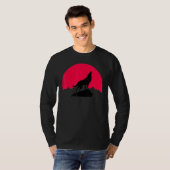 Moon Night Theme Wolf Summer Wolves Graphic T-shirt (Voorkant volledig)
