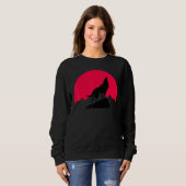 Moon Night Theme Wolf Summer Wolves Graphic Trui (Voorkant volledig)