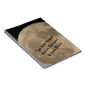 Moon Notebook - Aangepaste, volledige bewegingsjou Notitieboek (Rechterzijde)