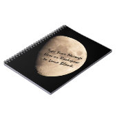 Moon Notebook Custom Moon Journal Note Sketch Book Notitieboek (Linkerzijde)