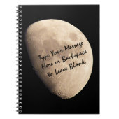 Moon Notebook Custom Moon Journal Note Sketch Book Notitieboek (Voorkant)