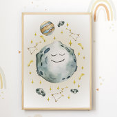 Moon Nursery Poster Print Kinder Room Decor