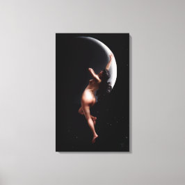Moon Nymph door Luis Ricardo Falero Canvas Afdruk