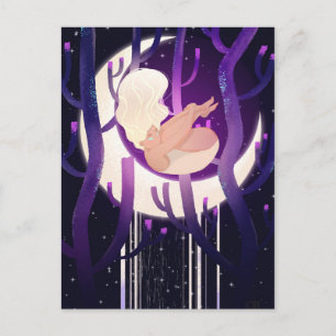 Moon Nymph in Bossen Briefkaart