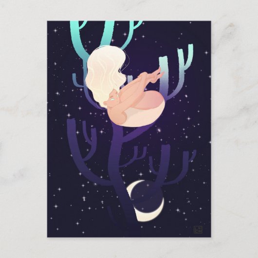 Moon Nymph in Bossen Briefkaart (Voorkant)