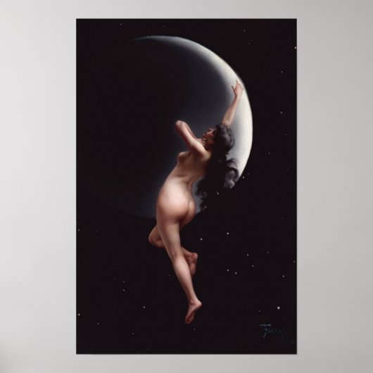 Moon Nymph - Luis Ricardo Falero Poster (Voorkant)