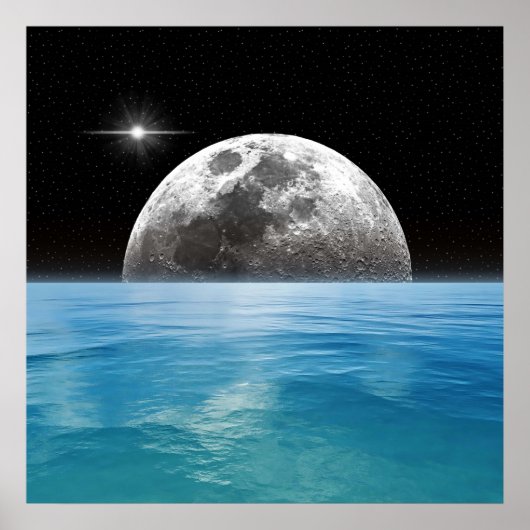 Moon Ocean Poster (Voorkant)