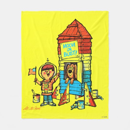 Moon of Bust! Fleece Deken (Voorkant)