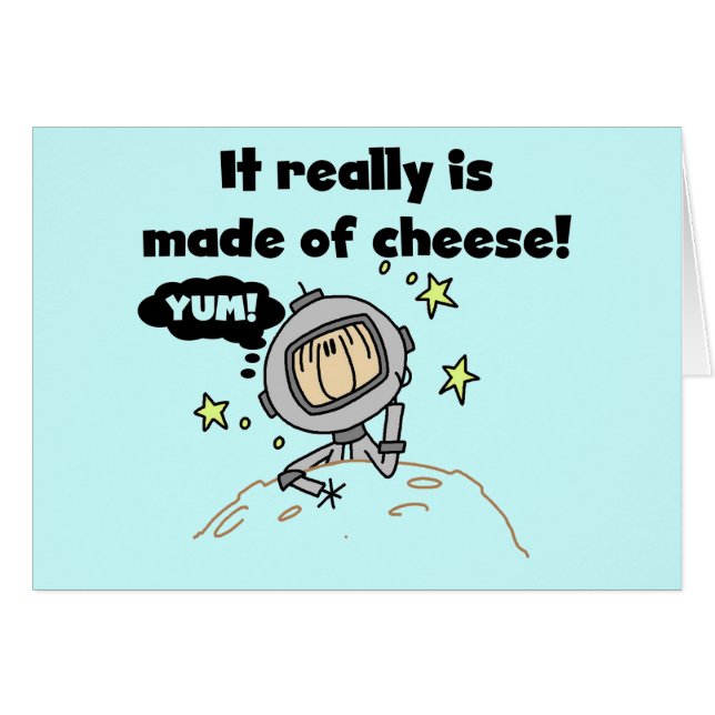 Moon of Cheese Tshirts and Gifts (Voorkant Horizontaal)