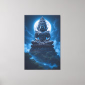 Moon of the Silent Guardian Canvas Afdruk (Voorkant)
