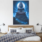 Moon of the Silent Guardian Canvas Afdruk (Insitu (Slaapkamer))