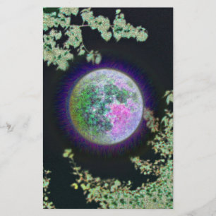 Moon omkeren briefpapier