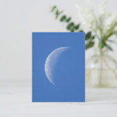 Moon on Blue Sky Briefkaart (Staand voorkant)