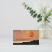 Moon op het Visitekaartje van de Meditatie in het  (Staand voorkant)