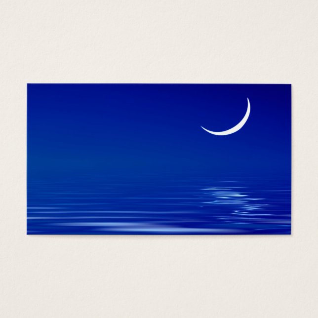 Moon op het water visitekaartje (Voorkant)