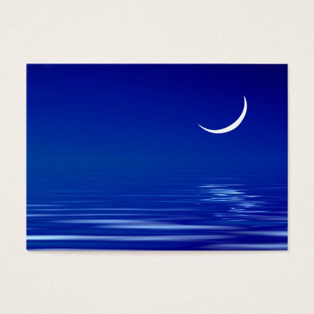 Moon op het water visitekaartjes (Voorkant)
