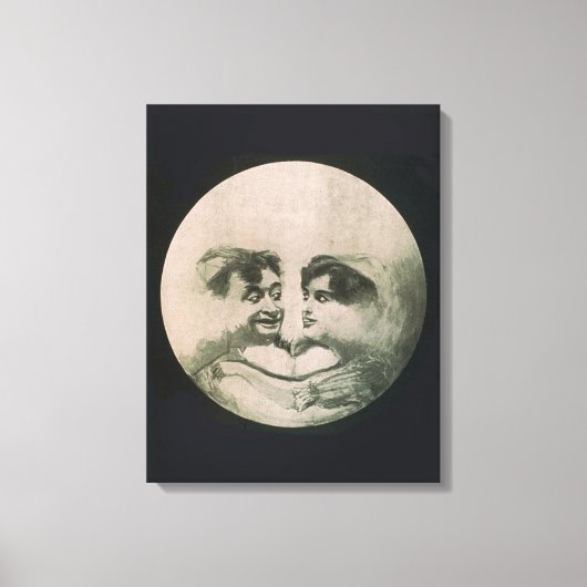 Moon optische illusie canvas afdruk (Voorkant)