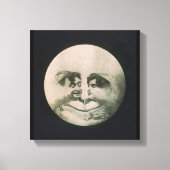 Moon optische illusie canvas afdruk (Voorkant)