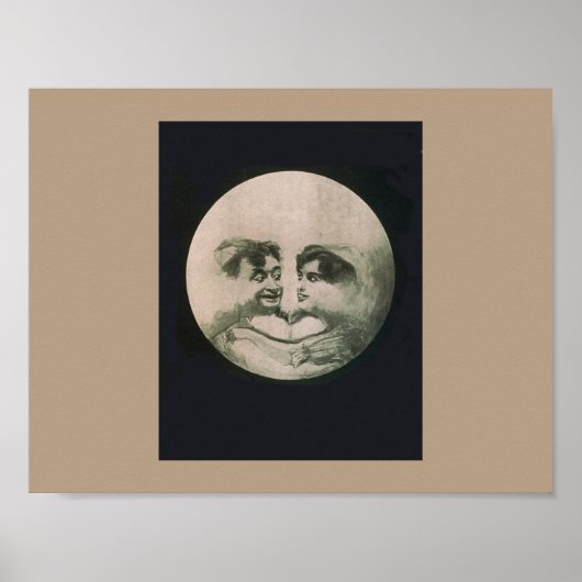 Moon optische illusie poster (Voorkant)