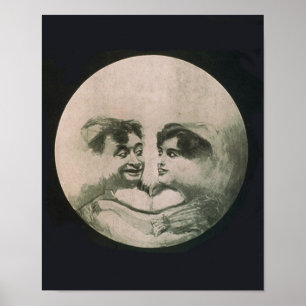 Moon optische illusie poster