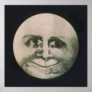 Moon optische illusie poster