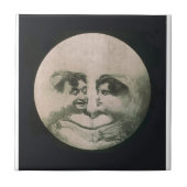 Moon optische illusie tegeltje (Voorkant)