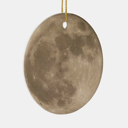 Moon Ornament Full Moon Decoralized Personalized (Rechts)
